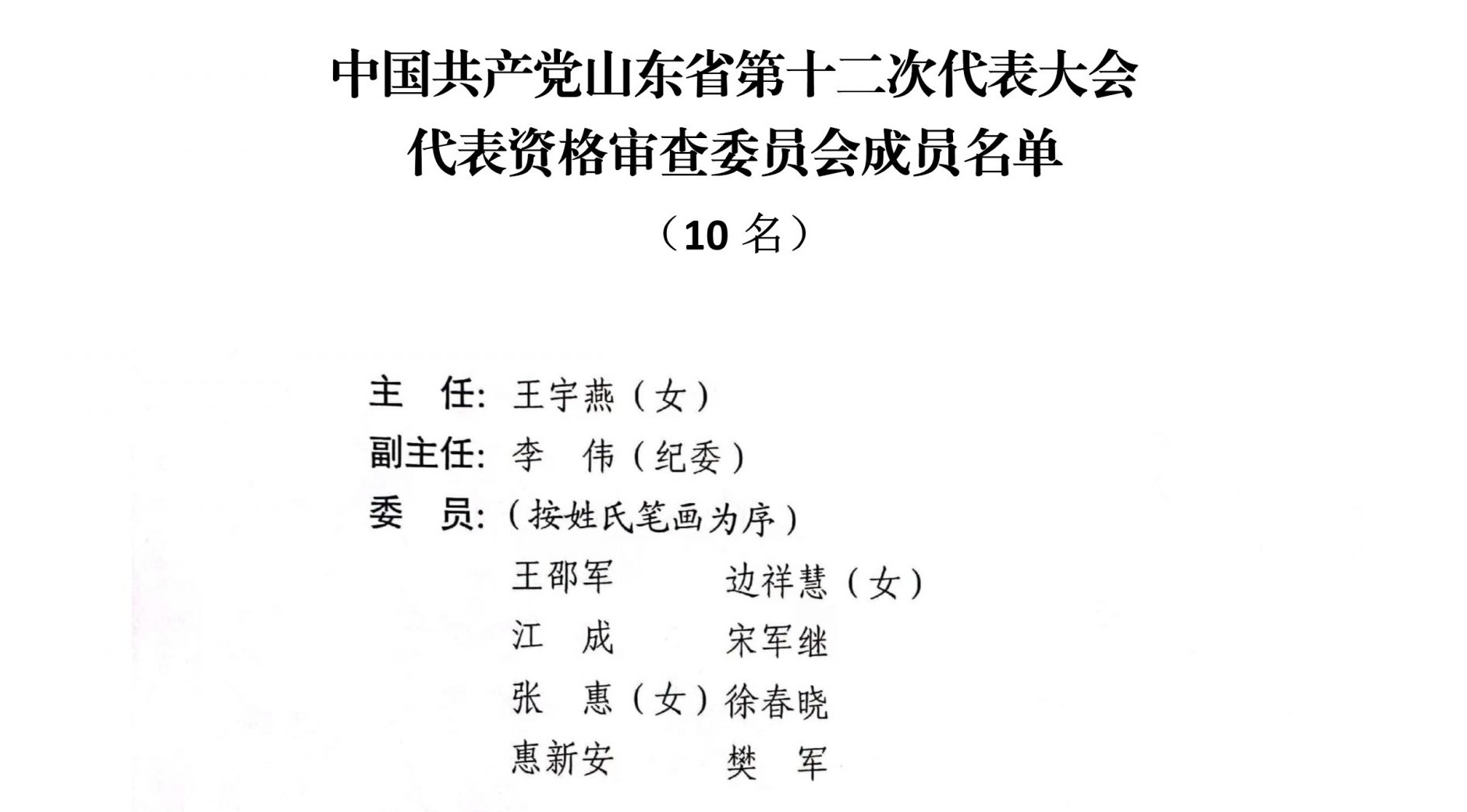 山东省党代表名单揭晓，新时代的新力量展露风采